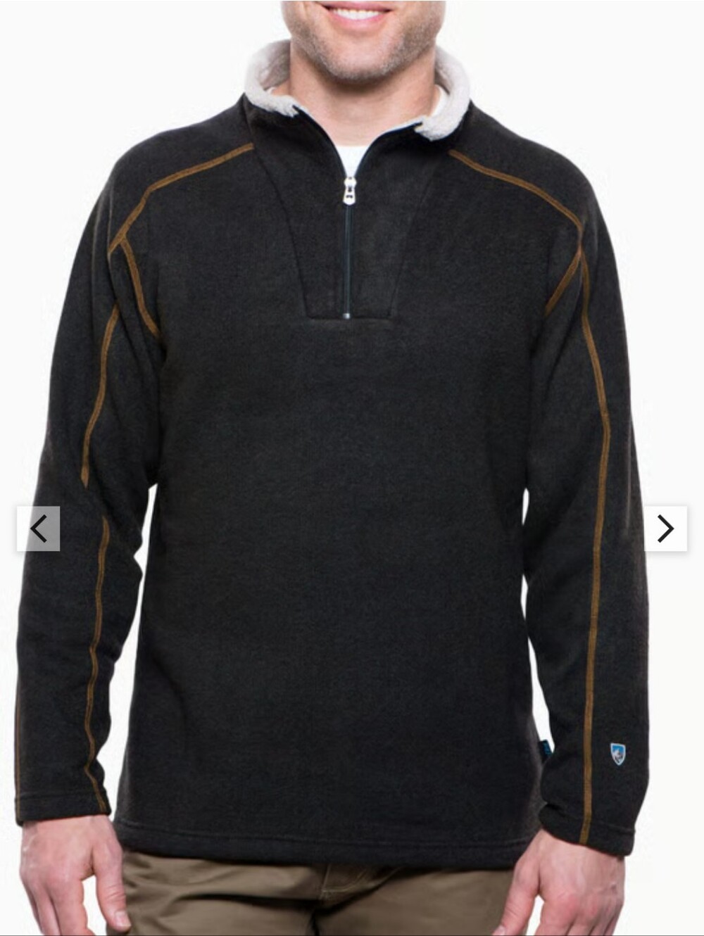 Kuhl EUROPA 1/4 Zip Sherpa Collar Sweater ALFPACA GOLD